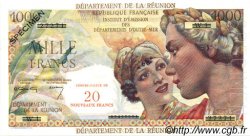 20 NF sur 1000 Francs Union Française REUNION  1967 P.55s