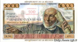 100 NF sur 5000 Francs Schoelcher REUNION ISLAND  1971 P.56b UNC-
