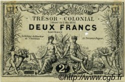 2 Francs REUNION ISLAND  1886 P.10