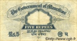 5 Rupees MAURITIUS  1930 P.20 VF