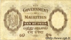 10 Rupees ISOLE MAURIZIE  1937 P.23a q.BB