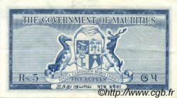 5 Rupees MAURITIUS  1954 P.27 VZ
