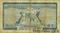 5 Rupees MAURITIUS  1954 P.27 S