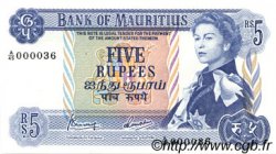 5 Rupees MAURITIUS  1973 P.30c ST
