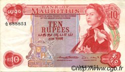 10 Rupees ÎLE MAURICE  1967 P.31b