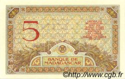 5 Francs MADAGASKAR  1926 P.035s ST