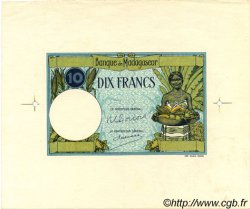10 Francs MADAGASKAR  1957 P.036 fST