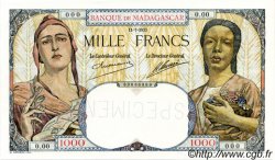 1000 Francs MADAGASKAR  1933 P.041s fST+