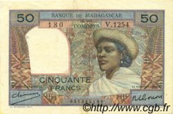 50 Francs MADAGASCAR  1950 P.045a SPL