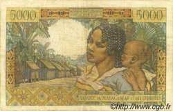 5000 Francs MADAGASCAR  1950 P.049a MB