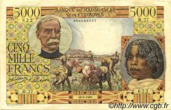 5000 Francs MADAGASCAR  1950 P.049a MBC