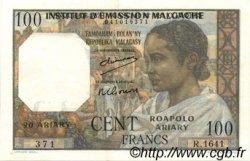 100 Francs - 20 Ariary MADAGASCAR  1961 P.052