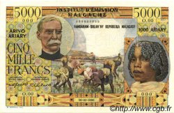5000 Francs - 1000 Ariary MADAGASCAR  1961 P.055s UNC-