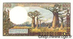 100 Francs - 20 Ariary MADAGASKAR  1964 P.057a fST