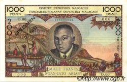 1000 Francs - 200 Ariary MADAGASCAR  1960 P.056as XF - AU