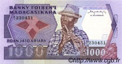 1000 Francs - 200 Ariary MADAGASCAR  1983 P.068a UNC