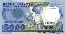 5000 Francs - 1000 Ariary MADAGASCAR  1983 P.069a SC+