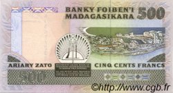 500 Francs - 100 Ariary MADAGASCAR  1988 P.071b FDC