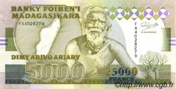 25000 Francs - 5000 Ariary MADAGASCAR  1988 P.074Aa UNC-