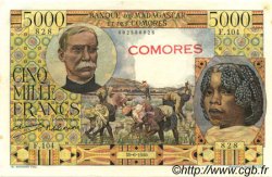 5000 Francs KOMOREN  1960 P.06a
