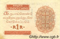 1 Rupee - 1 Roupie INDIA FRANCESA  1919 P.04a EBC+