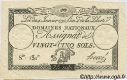 25 Sols FRANCE  1792 Laf.150 AU