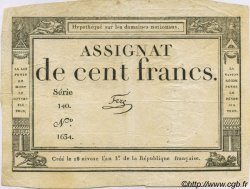 100 Francs FRANCE  1795 Laf.173 VF