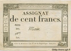 100 Francs FRANCIA  1795 Laf.173 AU