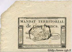 5 Francs FRANCE  1796 Laf.208 AU