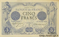 5 Francs NOIR FRANKREICH  1873 F.01.20 fST