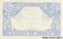 5 Francs BLEU FRANKREICH  1915 F.02.28 fST