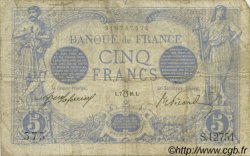 5 Francs BLEU lion inversé FRANCIA  1916 F.02bis.04 q.B