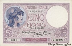 5 Francs VIOLET modifié FRANCE  1939 F.04.08