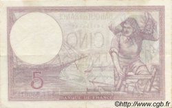 5 Francs FEMME CASQUÉE modifié FRANCIA  1939 F.04.13 EBC