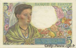 5 Francs BERGER FRANCIA  1943 F.05.01 FDC