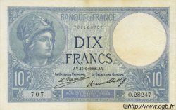 10 Francs MINERVE FRANCIA  1926 F.06.11 SPL+