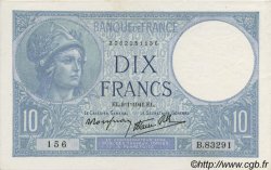 10 Francs MINERVE modifié FRANCIA  1941 F.07.27 q.FDC