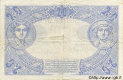 20 Francs BLEU FRANKREICH  1912 F.10.02 fVZ to VZ