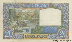 20 Francs TRAVAIL ET SCIENCE FRANKREICH  1941 F.12.13 fVZ