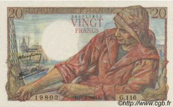 20 Francs PÊCHEUR FRANCE  1944 F.13.08 AU