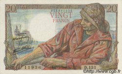 20 Francs PÊCHEUR FRANCE  1944 F.13.09 AU