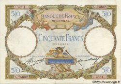 50 Francs LUC OLIVIER MERSON type modifié FRANCE  1934 F.16.05 VF