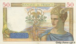 50 Francs CÉRÈS FRANKREICH  1934 F.17.02 VZ to fST