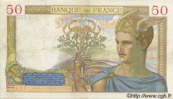 50 Francs CÉRÈS FRANKREICH  1937 F.17.40 fVZ