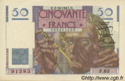 50 Francs LE VERRIER FRANCIA  1947 F.20.09 SC+