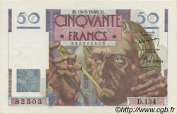 50 Francs LE VERRIER FRANCIA  1949 F.20.12 SC