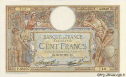 100 Francs LUC OLIVIER MERSON type modifié FRANKREICH  1937 F.25.03 VZ+