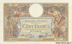 100 Francs LUC OLIVIER MERSON type modifié FRANCIA  1938 F.25.13 SPL+
