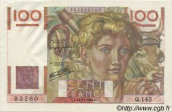 100 Francs JEUNE PAYSAN FRANCIA  1946 F.28.11 FDC