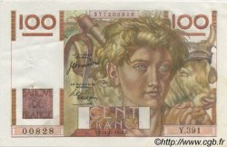 100 Francs JEUNE PAYSAN FRANCIA  1950 F.28.28 q.AU
